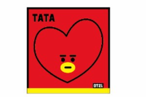 マル5785001600  【BT21】【LINE FRIENDS】【ラインフレンズ】ミニタオル【フェイス】【TATA】【タタ】【アイドル】【韓国】【ライン】【