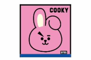 マル5785001700  【BT21】【LINE FRIENDS】【ラインフレンズ】ミニタオル【フェイス】【COOKY】【クッキー】【アイドル】【韓国】【ライ