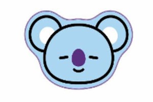 マル5785001800  【BT21】【LINE FRIENDS】【ラインフレンズ】ミニタオル【ダイカット】【KOYA】【コヤ】【アイドル】【韓国】【ライン】