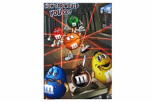 レオ CP340 【アメリカン雑貨】【M&M'S】ミニポスター【CP340】【エムアンドエムズ】【アメリカ】【USA】【アメキャラ】【ポスター】【絵