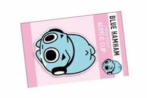 カミ209037  【日本製】【BLUE HAMHAM】【ブルーハムハム】アクリルクリップ【ピンク】【宇宙ハムスター】【動物】【アニマル】【留め】