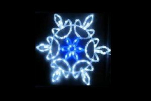 IDC-RLS324  【イルミネーション】結晶イルミネーション【ホワイト】【雪】【結晶】【クリスマス】【平面】【壁掛け】【輝き】【電飾】【