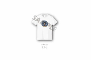 AWSg-0009L-ミカサ  【進撃の巨人】Tシャツ【L】【ホワイト】【白】【ミカサ】【アニメ】【映画】【ティーシャツ】【トップス】【服】【