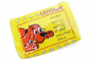  ビニールフラットポーチ【クリフォード】【Clifford】【赤犬】【犬】【キャラクター】【ケース】【小銭入れ】【ポーチ】【小物入れ】【