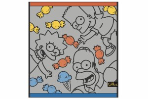 マル2485000800　【送料無料】【ザ・シンプソンズ】ウォッシュタオル【ポップグレー】【The Simpsons】【シンプソンズ】【アメリカ】【テ