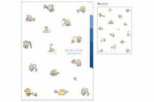 カミ302283 【送料無料】【日本製】【ミニオンズ】5インデックスクリアファイル【ボブとティム】【ミニオン】【ユニバーサルスタジオ】【