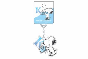 クラ106202 【送料無料】【スヌーピー】【SNOOPY】イニシャルキーホルダー【K】【ピーナッツ】【ウッドストック】【すぬーぴー】【アニメ