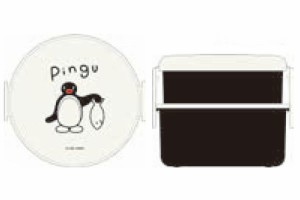 スケ610554  【ピングー】【PINGU】抗菌丸型ランチボックス2段【23】【ペンギン】【アニメ】【キャラクター】【お弁当箱】【遠足】【アウ