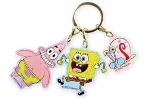 ティSB-5541556FR　【送料無料】【日本製】【スポンジボブ】【SpongeBob】3チャームキーホルダー【フレンズ】【ボブ】【アニメ】【アメリ