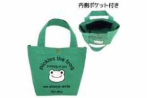 ナカ182616-23 【送料無料】【かえるのピクルス】【pickles the frog】ミニミニトートバッグ【グリーン】【緑】【always smile】【カエル