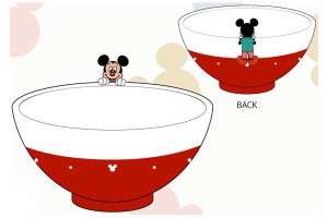 サンSAN4081-1　【ディズニーキャラクター】フィギュア付き茶碗【ミッキーマウス】【ディズニー】【映画】【アニメ】【茶碗】【お皿】【