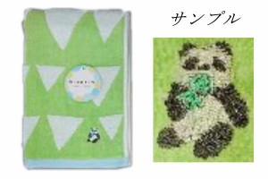 ハヤWM464900 【オリジナル】【mocoron】ウォッシュタオル【グリーン】【緑】【パンダ】【動物】【アニマル】【タオル】【たおる】【ハン