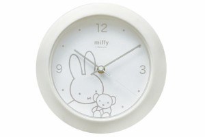 ティMF-5520442IV　【miffy】【ミッフィー】マイルームクロック【アイボリー】【ウサギ】 【ミッフィーちゃん】【ディック・ブルーナ】【