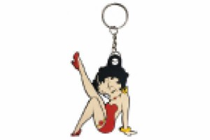 レオRC029　【アメリカン雑貨】キャラクターラバーキーチェーン【RC029】【BettyBoop】【ベティ・ブープ】【アメリカ】【USA】【アメキャ