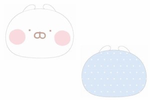 マル5585010700　【LINEキャラクター】クッション【もちもちちびちびうさまる】【うさまる】【動物】【アニマル】【ライン】【スタンプ 