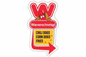 ショWIENER　【アメリカン雑貨】アメリカンステッカー【WIENER】【カンパニーキャラクター】【アメリカ】【USA】【ステッカー】【シール