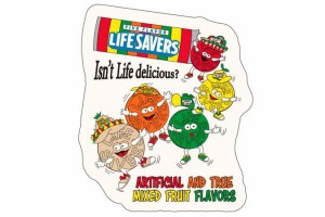 ショLIFE SAVERS　【送料無料】【アメリカン雑貨】アメリカンステッカー【LIFE SAVERS】【カンパニーキャラクター】【アメリカ】【USA】