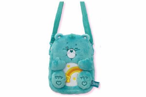 エス16215　【ケアベア】【CAREBEARS】ぬいぐるみポシェット【Wish Bear】【クマ】【くま】【動物】【アニマル】【アメキャラ】【かばん