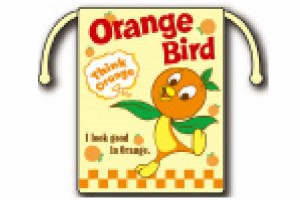 レオOrangeBird 【アメリカン雑貨】巾着【L】【OrangeBird】【オレンジバード】【アメリカ】【USA】【アメキャラ】【ポーチ】【ケース】