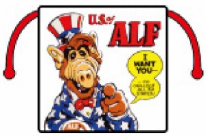 レオ ALF 【送料無料】【アメリカン雑貨】【ALF】巾着【S】【アルフ】【アメリカ】【USA】【アメキャラ】【ポーチ】【ケース】【小物入れ