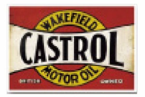 レオ GS-006 【アメリカン雑貨】ガレージステッカー【Castrol】【car】【車】【アメリカ】【USA】【アメキャラ】【シール】【文房具】【