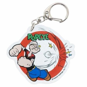 スモPYKC18　【日本製】【ポパイ】【POPEYE】アクリルキーホルダー【パンチ】【アメリカ】【アメキャラ】【アニメ】【キーホルダー】【キ