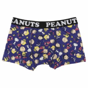 スモSN1559　【スヌーピー】【PEANUTS】ボクサーパンツ【M】【ネイビー】【ピーナッツギャング】【ウッドストック】【ピーナッツ】【すぬ