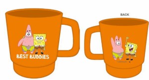 オオSBD-601　【送料無料】【スポンジボブ】【SpongeBob】プラスチックマグ【BEST BUDDIES】【オレンジ】【ボブ】【パトリック】【アニメ