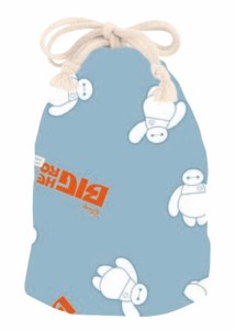 オオDIJ-600  【ディズニーキャラクター】ランチ巾着【BIGHERO6】【ベイマックス】【映画】【アニメ】【きんちゃく】【袋】【収納】【コ