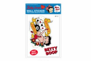 ショ156534　【送料無料】【アメリカン雑貨】【BettyBoop】【ベティ・ブープ】ステッカー【BT-17】【ベティちゃん】【アメリカ】【USA】