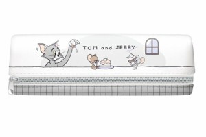 クラ121559　【トムとジェリー】【Tom and Jerry】2ルームペンケース【ルーム】【トム】【ジェリー】【ワーナー】【アニメ】【ポーチ】【