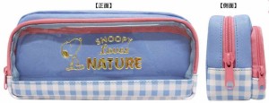 ケイES511  【スヌーピー】【SNOOPY】クリアポケット付きポーチ【ピーナッツ】【ウッドストック】【すぬーぴー】【アニメ】【キャラクタ