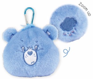 ティCB-5544238GP  【送料無料】【ケアベア】【CAREBEARS】カラビナ付きぬいぐるみファスナーポーチ【グランピーベア】【クマ】【動物】