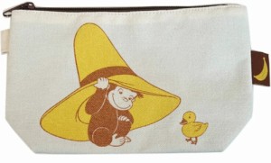 スモCG3563EM  【おさるのジョージ】グッディポーチ【ひよこ】【ジョージ】【ひとまねこざる】【Curious George】【絵本】【アニメ】【キ