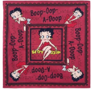 ショ157500　【送料無料】【アメリカン雑貨】【BETTY BOOP】【ベティー・ブープ】バンダナ【BT-01】【アメキャラ】【アメリカ】【USA】 