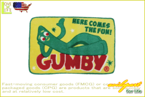 【アメリカン雑貨】【GUMBY】フロアマット【SLEEPING】【コットンマット】【COTTON MAT】【マット】【敷物】【ガンビー】【アメキャラ】