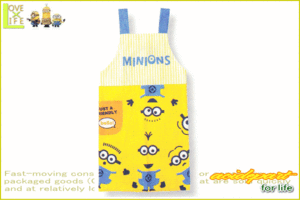 【ミニオンズ】エプロン【ミニオンアクション】【Minions】【割烹着】【えぷろん】【キッチン】【料理】【幼稚園】【保育園】【先生】【