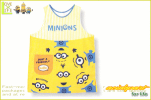 【ミニオンズ】かっぽう着【ミニオンアクション】【Minions】【割烹着】【エプロン】【キッチン】【料理】【幼稚園】【保育園】【先生】