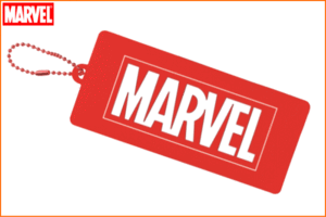 【マーベルキャラクター】ラバーダイカットミラー【ロゴレッド】【MARVEL】【ヒーロー】【アニメ】【鏡】【ミラー】【かがみ】【手鏡】【