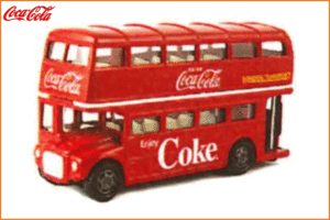 【コカ・コーラ】【COCA-COLA】コカコーラ ミニカー【Routemaster Double Decker Bus】【おもちゃ】【ミニカー】【車】【カー】【トイ】