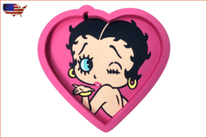 【アメリカン雑貨】【Betty Boop】ラバートレイ【BT-HEART】【ベティ・ブープ】【トレイ】【小物入れ】【アメリカ雑貨】【鍵置き】【置・