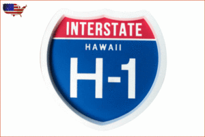 【アメリカン雑貨】ラバートレイ【HAWAII H-1】【ハワイ】【トレイ】【小物入れ】【アメリカ雑貨】【鍵置き】【置き物】【ビンテージ】【