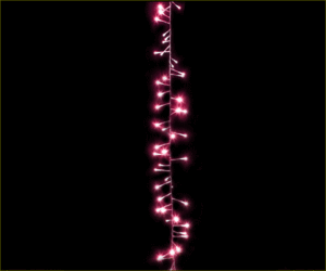 【LED】【ライト】【ストレート】プレンティLEDストリングライト【ピンク】【100球】【拡散LED】【ストリング】【ライト】【プロ】【工事