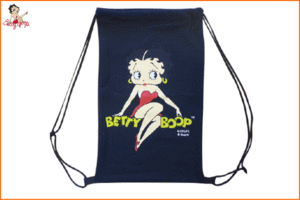 【アメリカン雑貨】【ベティ・ブープ】スウェットナップサック【BETTY-02】【Betty Boop】【スウェット】【バッグ】【かばん】【鞄】【ア