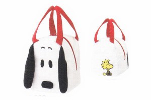 【SNOOPY】【スヌーピー】スエット素材ダイカットバッグ【コレクション】【ピーナッツ】【キャラクター】【ランチバッグ】【カバン】【バ