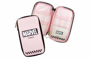 【マーベルキャラクター】フラットマルチペンケース【チェッカーピンク】【ペンケース】【MARVEL】【マーベル】【アメコミ】【ヒーローズ