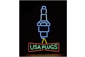【アメリカン雑貨】ネオンサイン【USA PLUGS】【ネオンチューブ】【ネオンライト】【電飾】【看板】【アメリカ雑貨】【ライト】【ブリキ