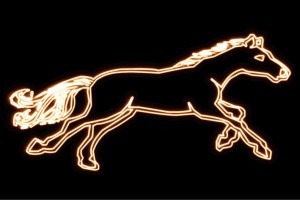 【ネオン】馬【うま】【ウマ】【ホース】【アニマル】【動物】【ネオンライト】【電飾】【LED】【ライト】【サイン】【neon】【看板】【