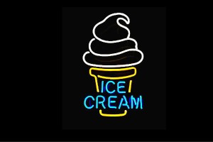 【ネオン】ICE CREAM【ソフトクリーム】【アイスクリーム】【アイス】【ジョッキ】【イラスト】【ネオンライト】【電飾】【LED】【ライト