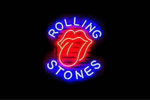 【ネオン】ROLLING STONES【ローリングストーンズ】【ベロマーク】【ロックバンド】【ロゴ】【ネオンライト】【電飾】【LED】【ライト】